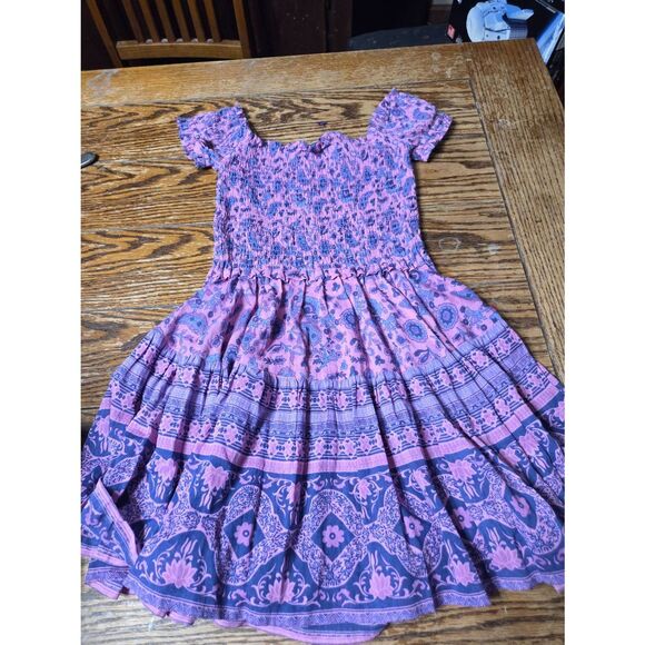 Spell Pink and Purple Off-Shoulder Mini Dress - Picture 5 of 5